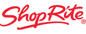 ShopRite logo in red on a white background
